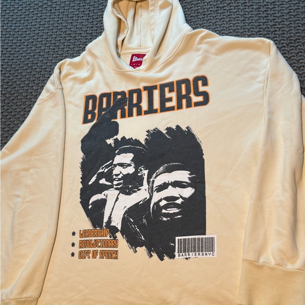 Cream Graphic Hoodie